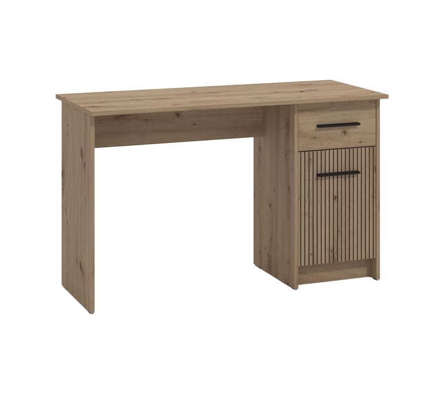 ΓΡΑΦΕΙΟ Teo ARTISAN OAK-ARTISAN ΜΕ ΓΡΑΜMΕΣ GREY 122x51x75εκ